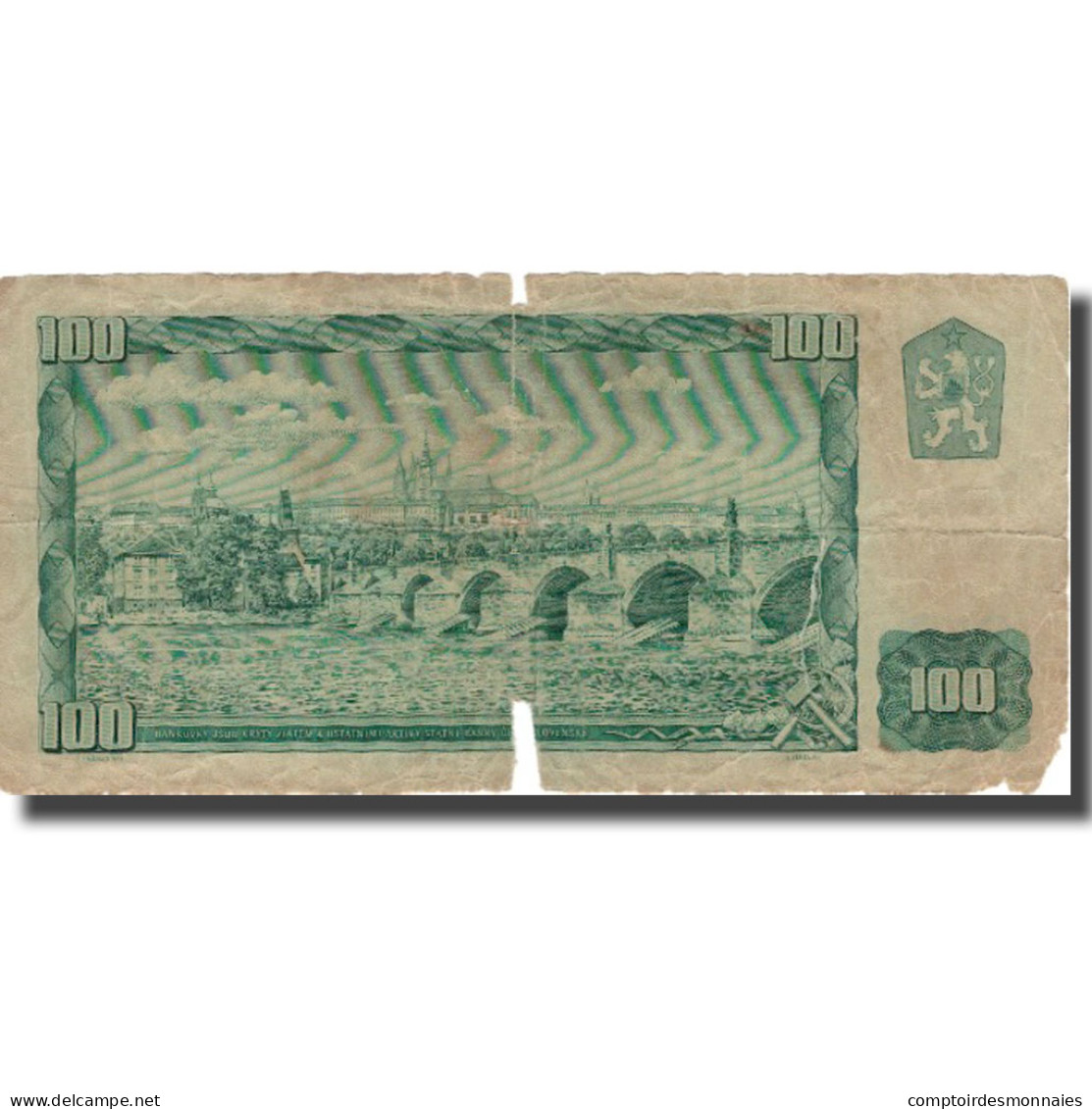 Billet, Tchécoslovaquie, 100 Korun, 1961, 1961, KM:91c, B - República Checa