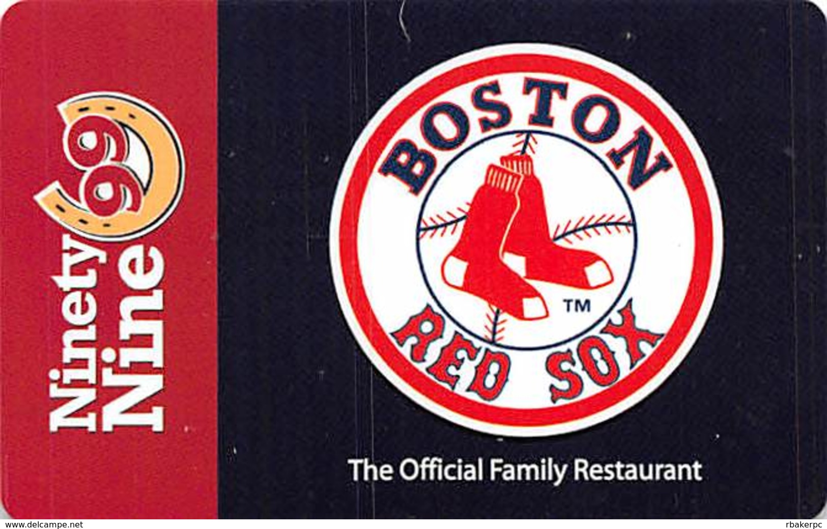 Ninety Nine Restaurant & Pub / Boston Red Sox Gift Card - Gift Cards