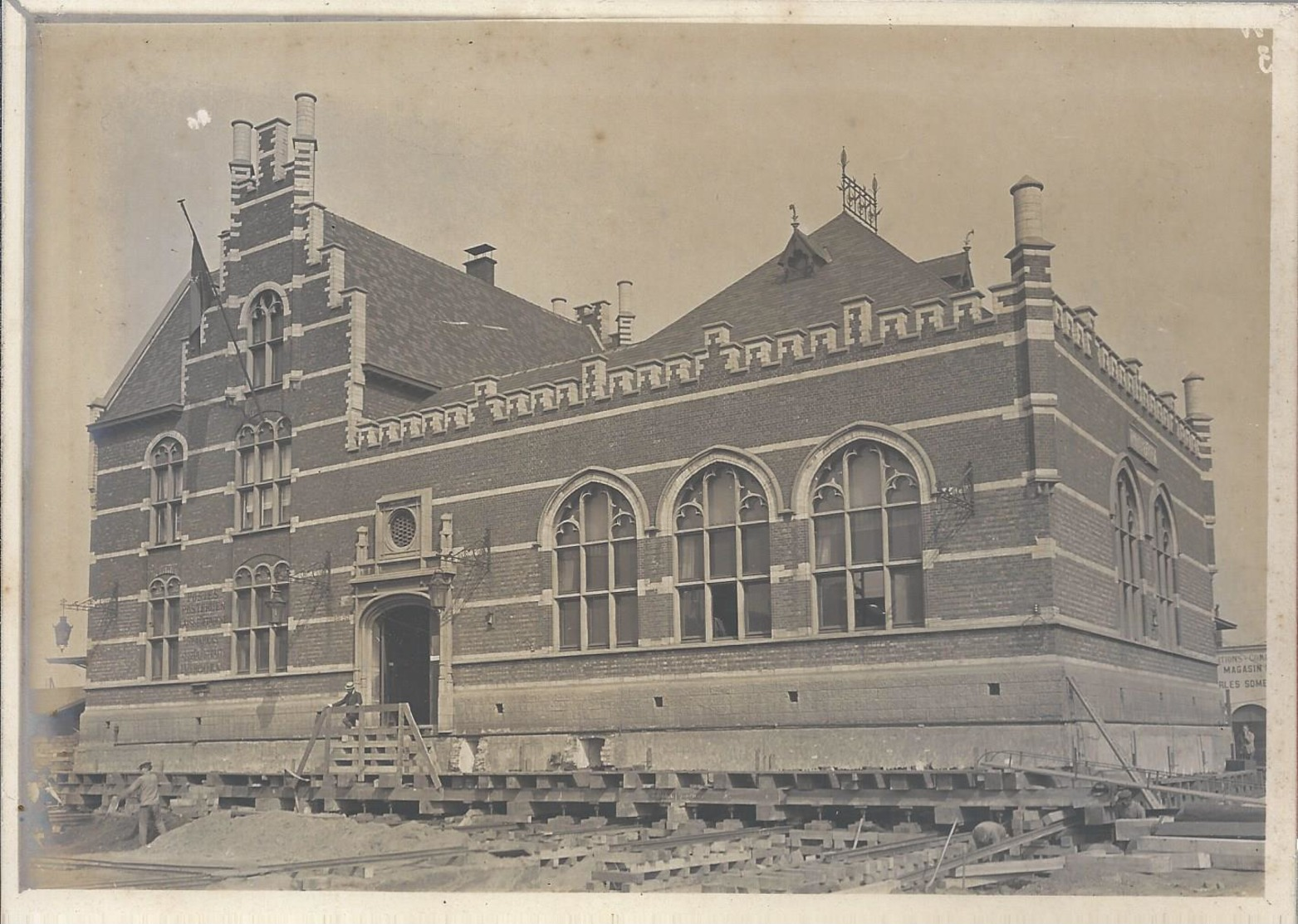 A61/ ALMBUMINA, Train, Construct, Belgium, Station, Antwerp, Photography, Collection, Antique, Remodel - Old (before 1900)