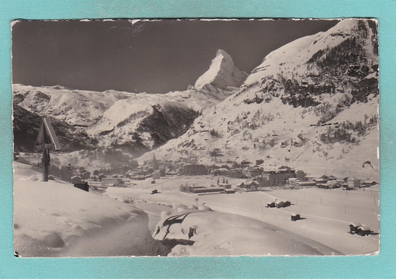 Old Post Card Of Zermatt Mit Matterhorn, Valais, Switzerland,R59. - Zermatt