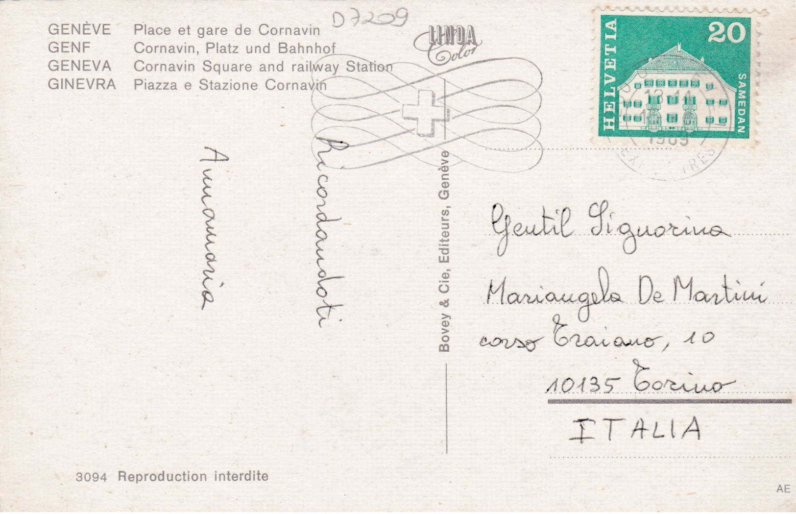 Old Post Card Of Geneve, Geneva, Switzerland ,R60. - Genève