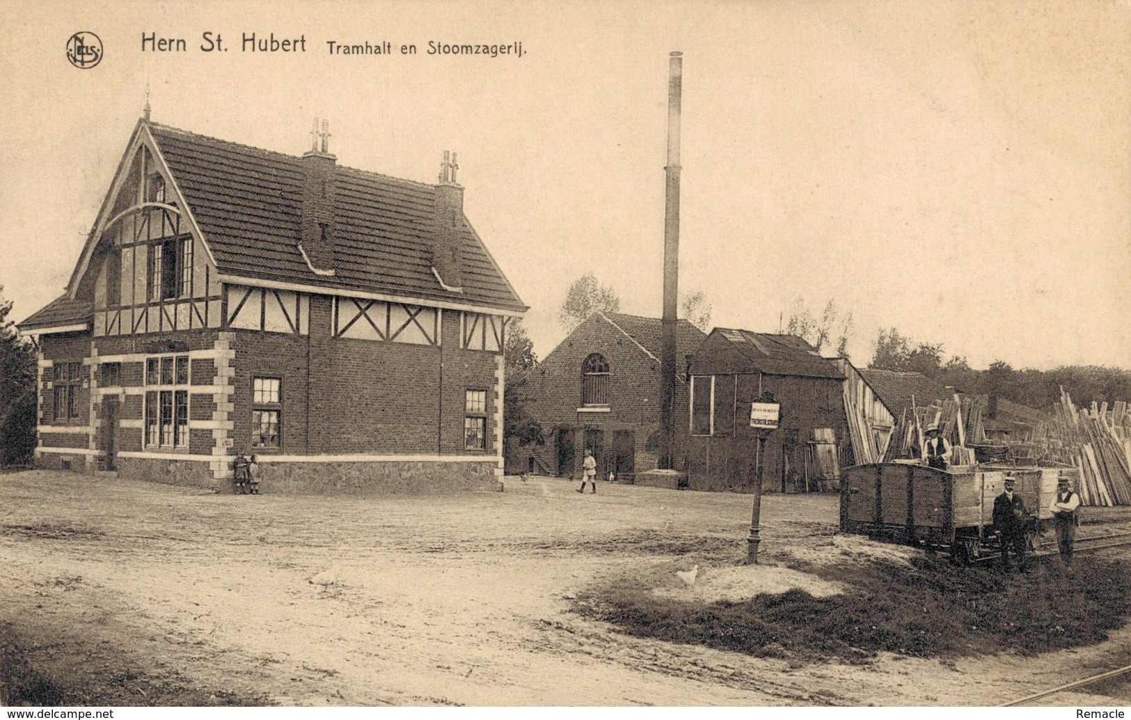 Hern St Hubert Tramhalt En Stoomzagerij - Hoeselt