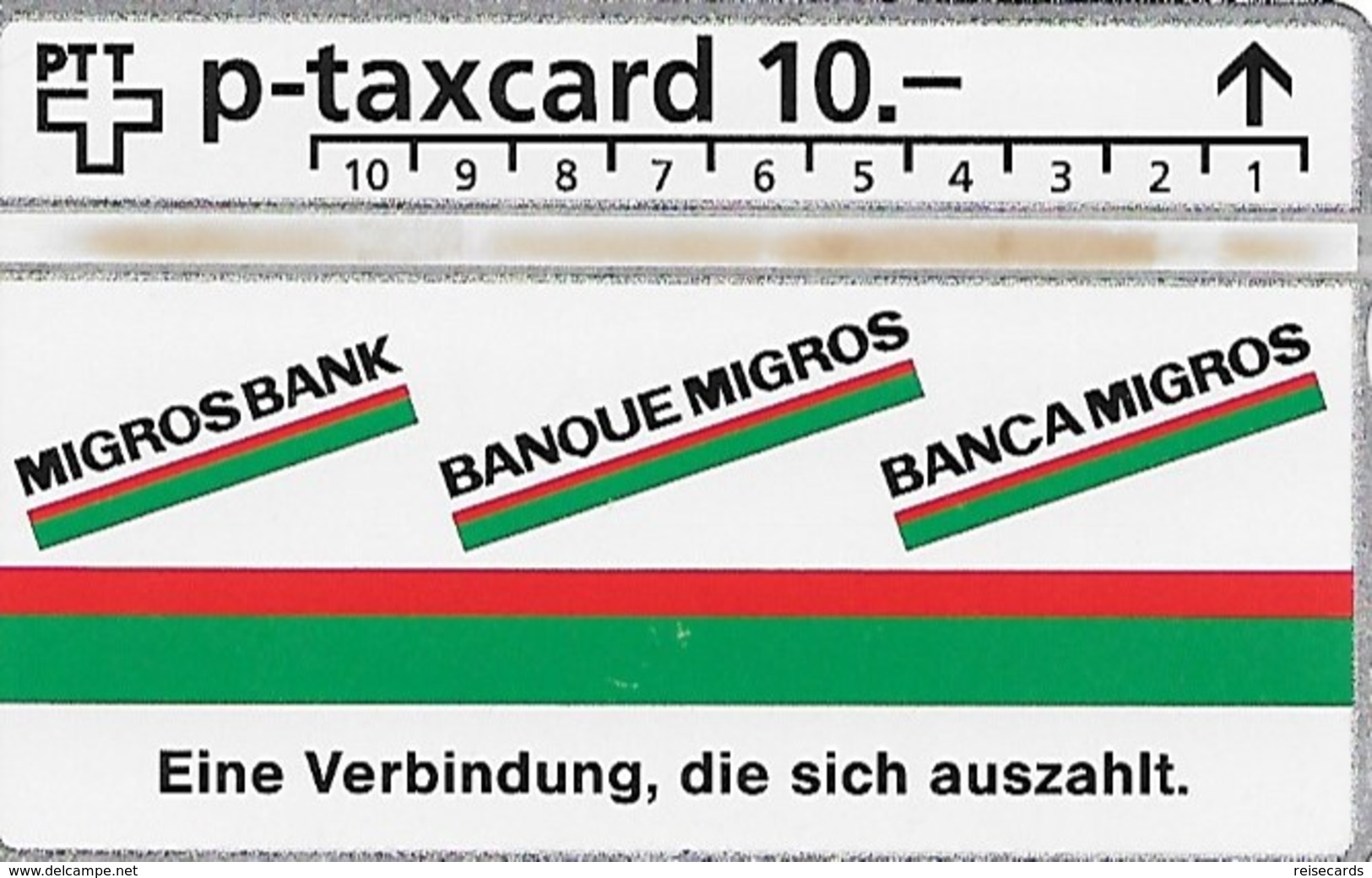 PTT P: KP-95/110 502L Migros Bank. Mint - Schweiz