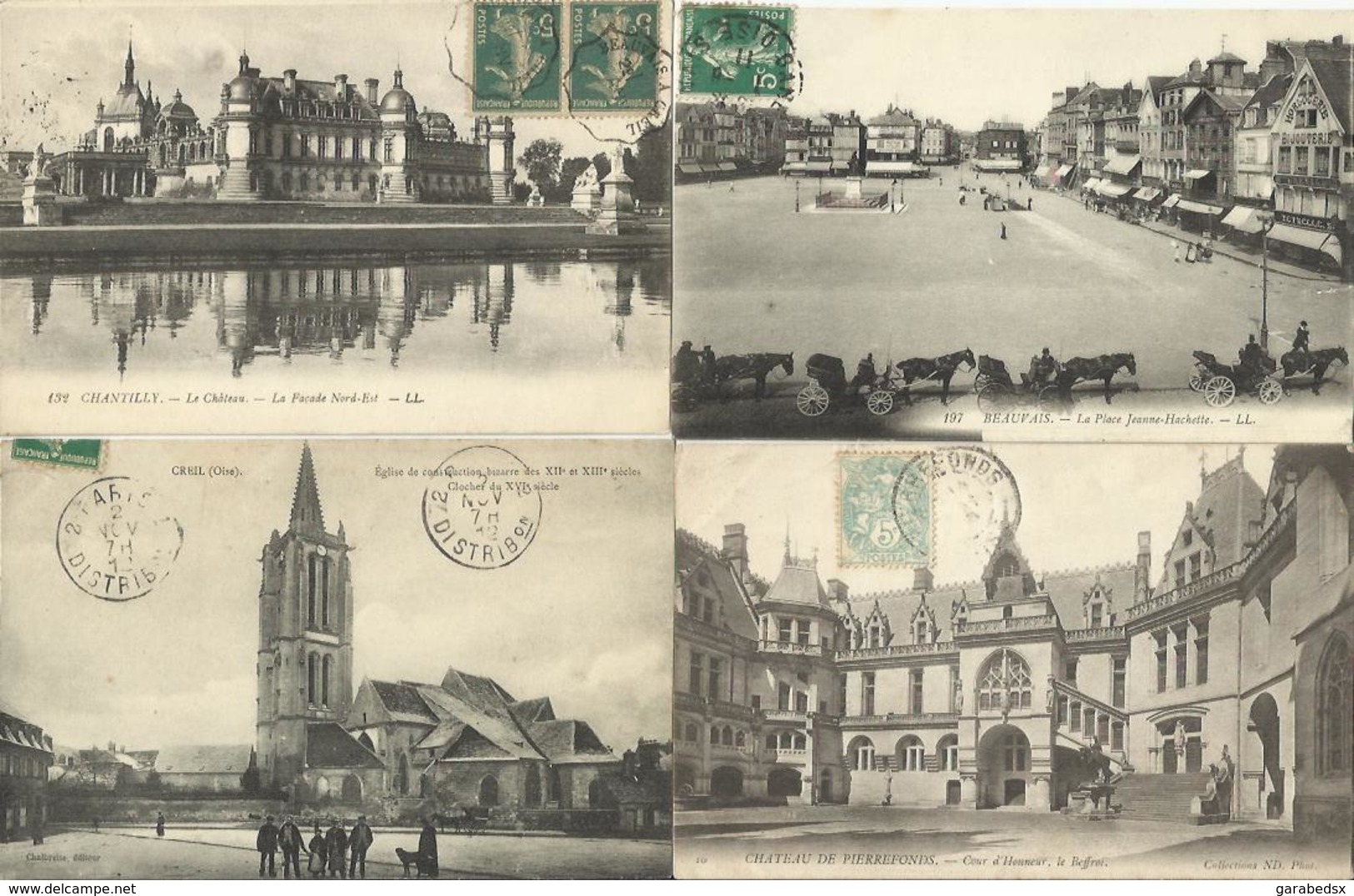 LOT DE 161 CARTES POSTALES ANCIENNES DE L'OISE (60). - Other & Unclassified