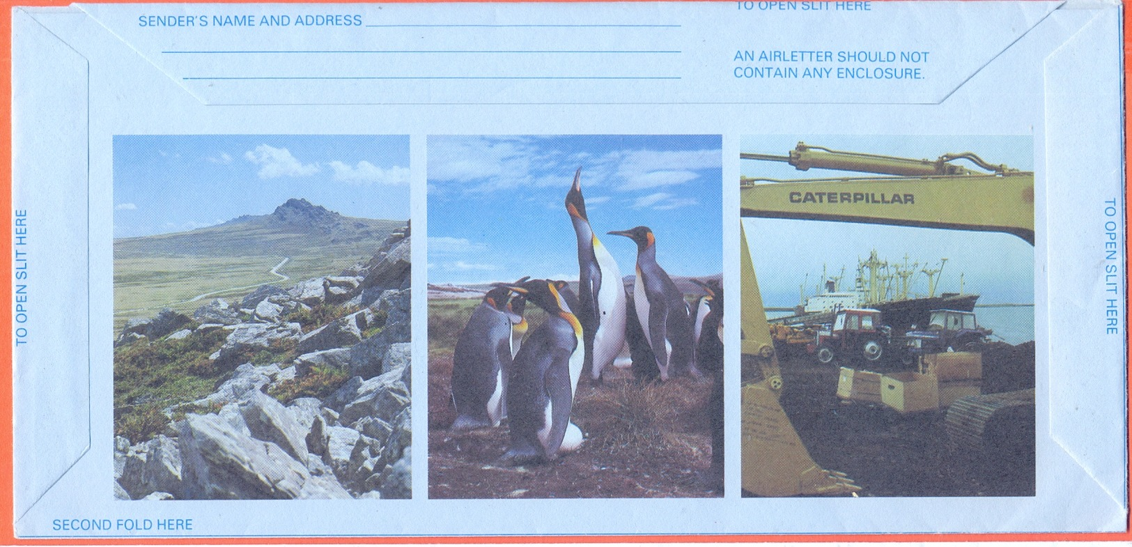 AEROGRAMME AEROGRAM AIRLETTER  Falkland Islands 1985 Bird Tractor Pinguin Unused - Falkland