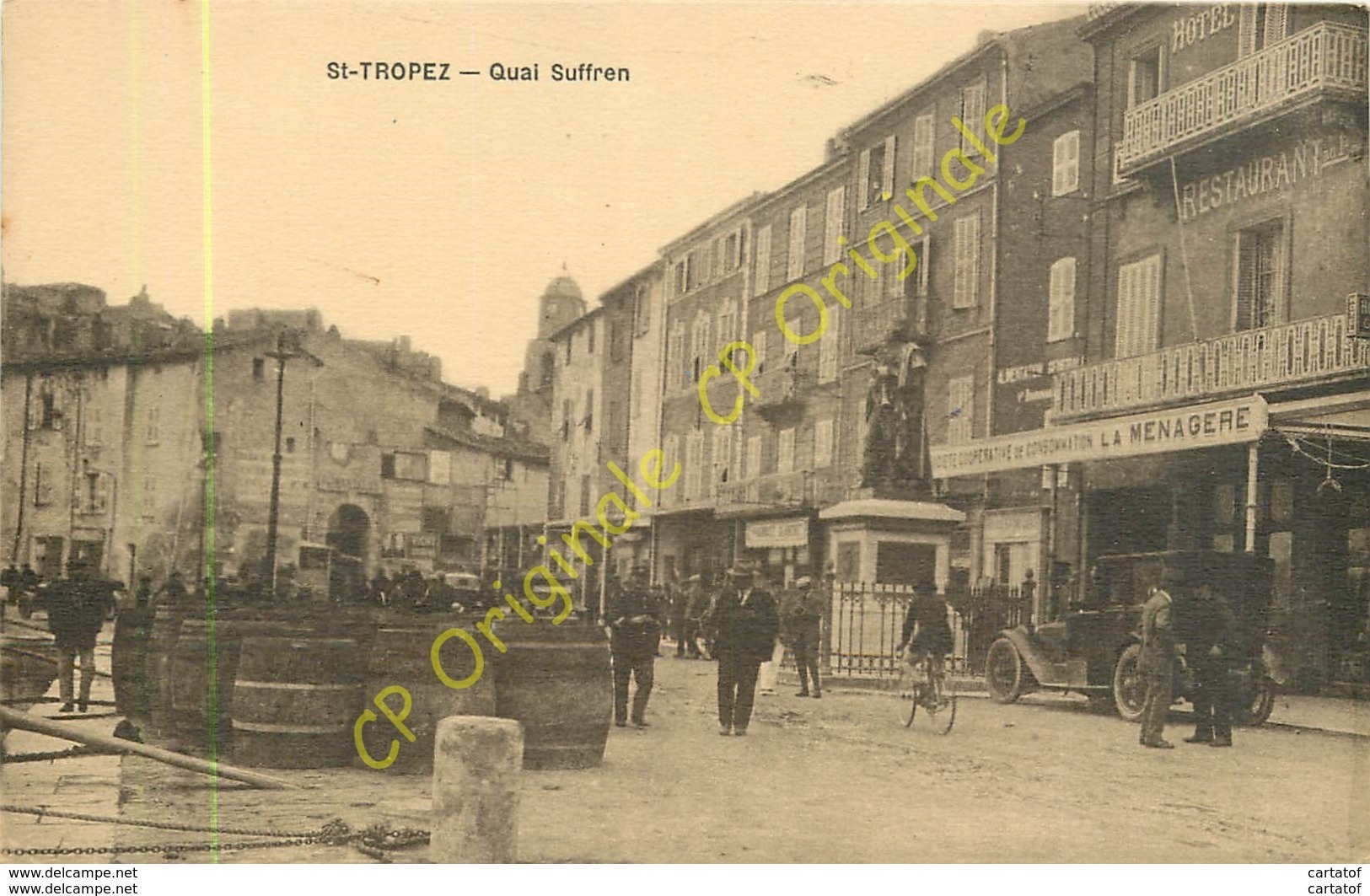 83.  SAINT TROPEZ . Quai Suffren .  CPA Animée . - Saint-Tropez