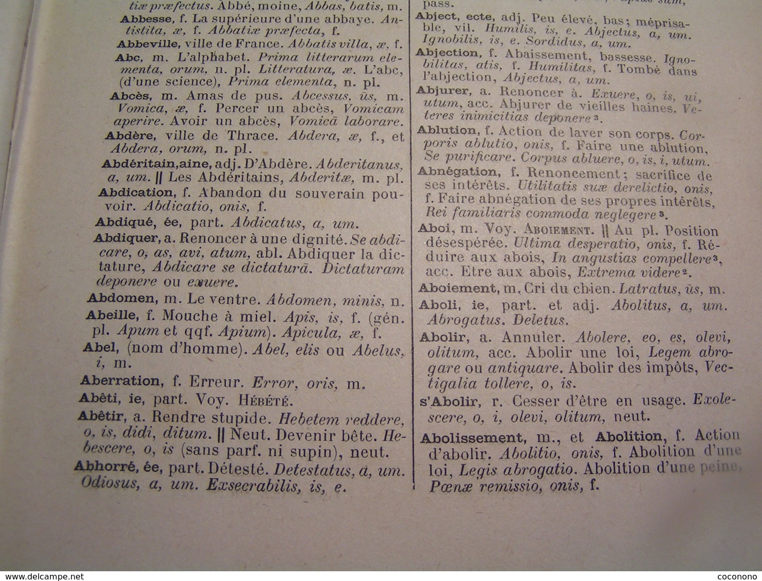 Livres - Dictionnaire  - Lexique Français / Latin Par E. Sommer - Woordenboeken