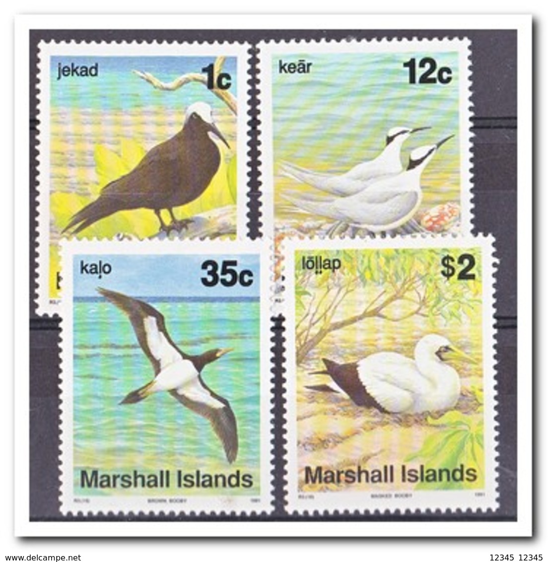 Marshall Eilanden 1991, Postfris MNH, Birds - Marshalleilanden