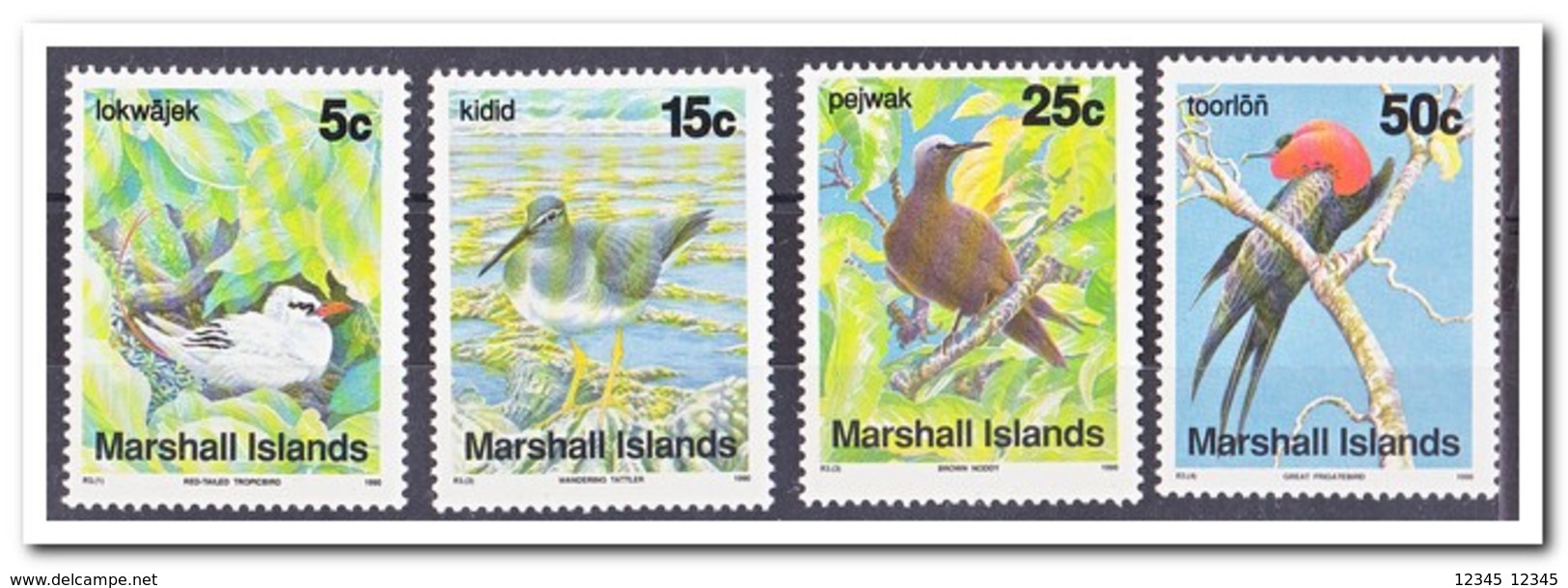 Marshall Eilanden 1990, Postfris MNH, Birds - Marshalleilanden