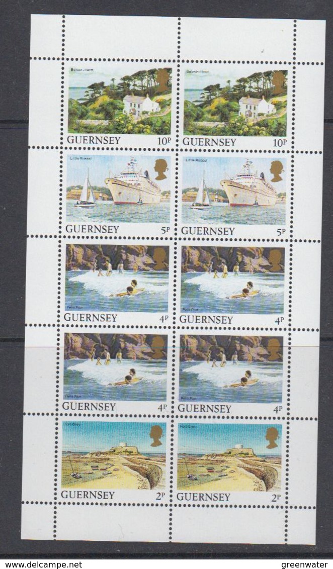 Guernsey 1984 Definitives / Landscapes Booklet Pane ** Mnh (41177B) - Guernsey