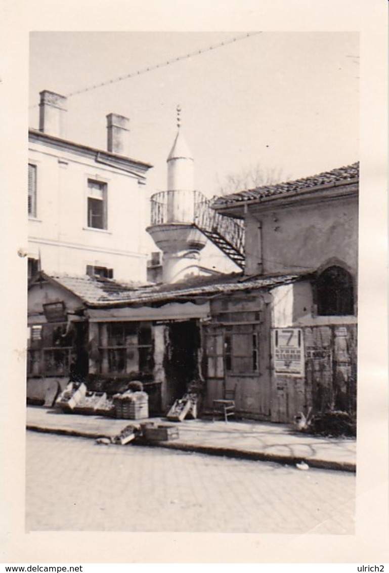 Foto Geschäft Und Moschee - Südosteuropa - Ca. 1940 -  8*5,5cm (37552) - Orte