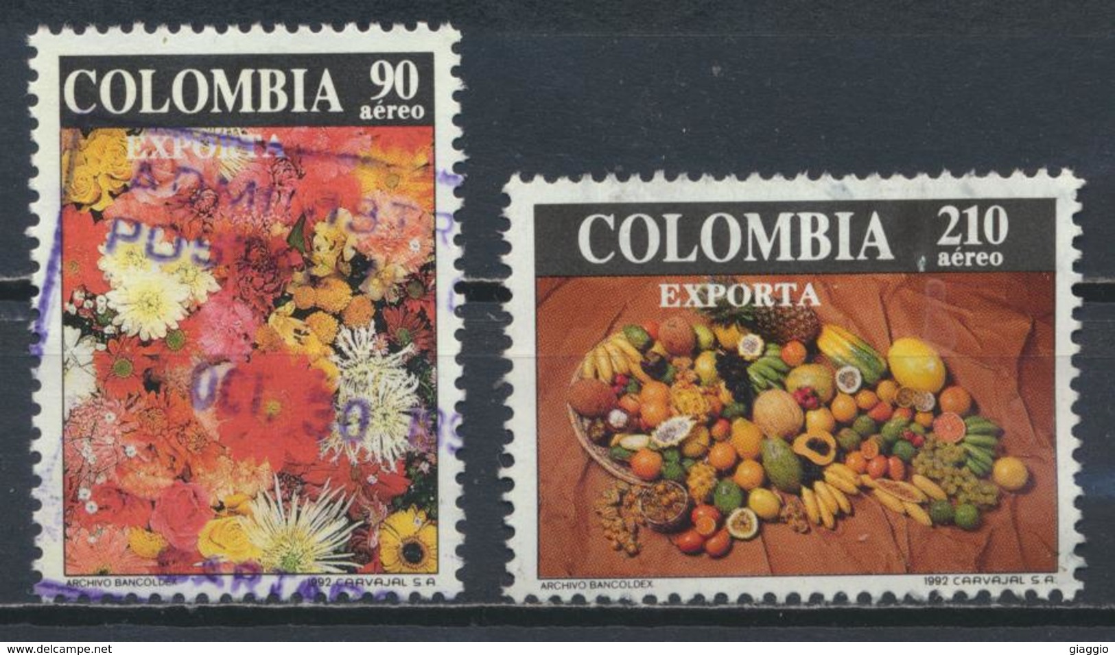 °°° COLOMBIA - Y&T N°843/44 PA - 1992 °°° - Colombia