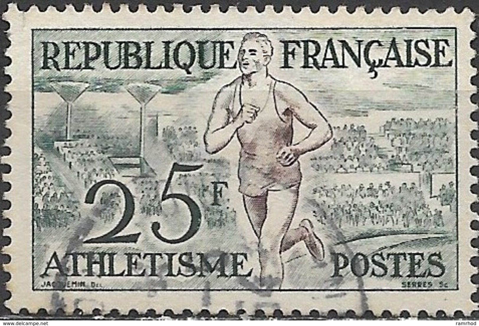 FRANCE 1953 Sports - 25f. Running FU - Oblitérés