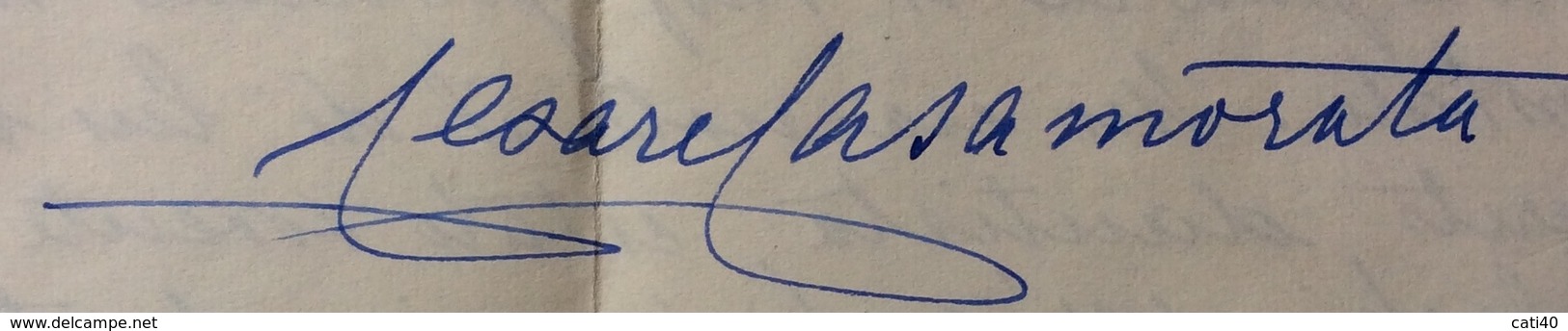 CESARE CARAMORATA Lettera Autografa Al CAV. ANTONIO MAMBELLI FORLI'  FA FIRENZE IL 14/12/59 - Altri & Non Classificati