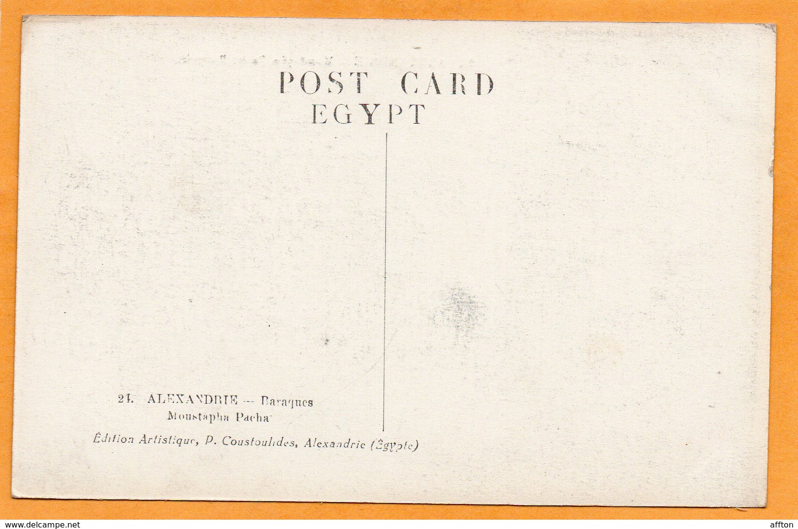 Alexandria Egypt 1910 Postcard - Alexandrië