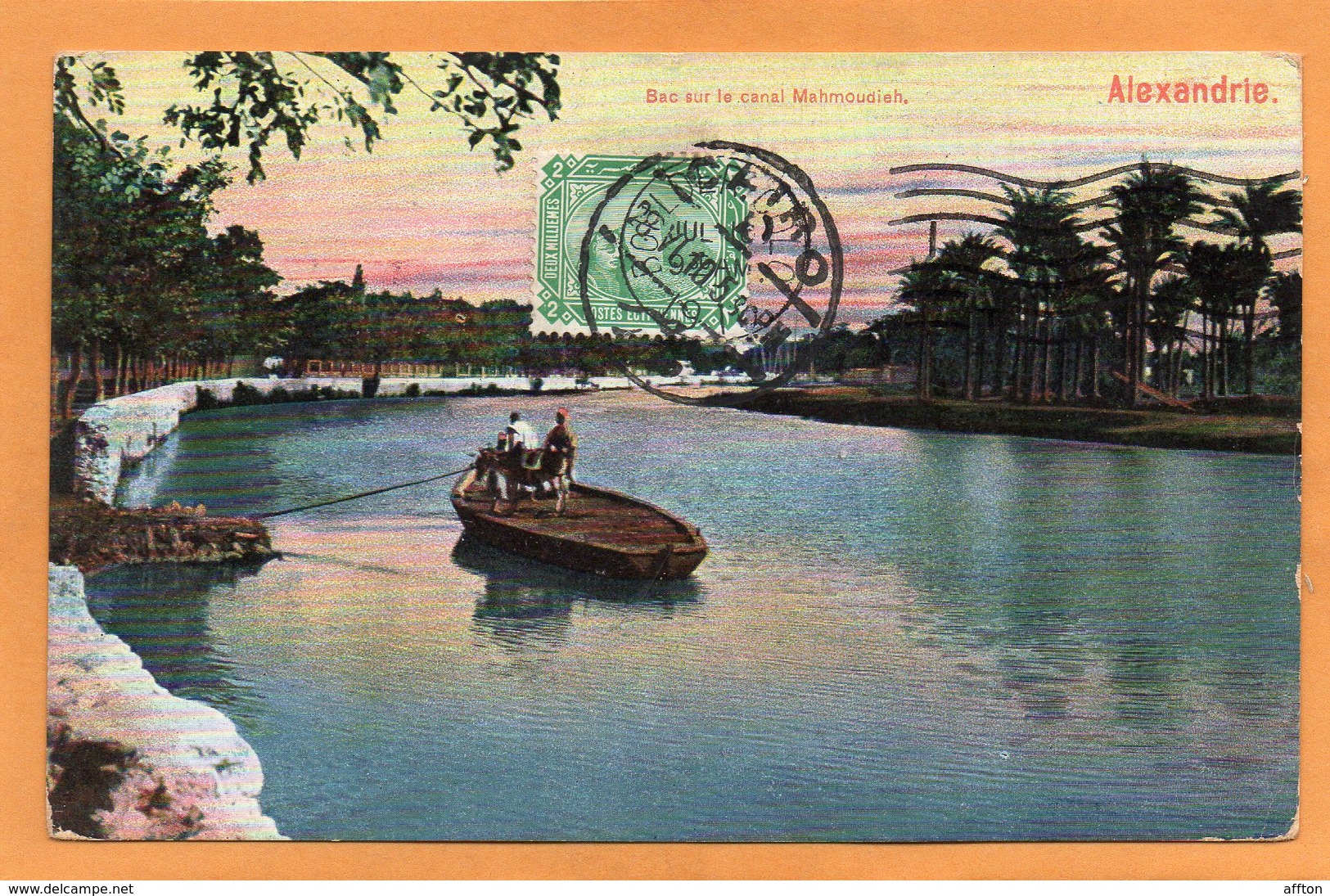 Alexandria Egypt 1910 Postcard Mailed - Alexandrie