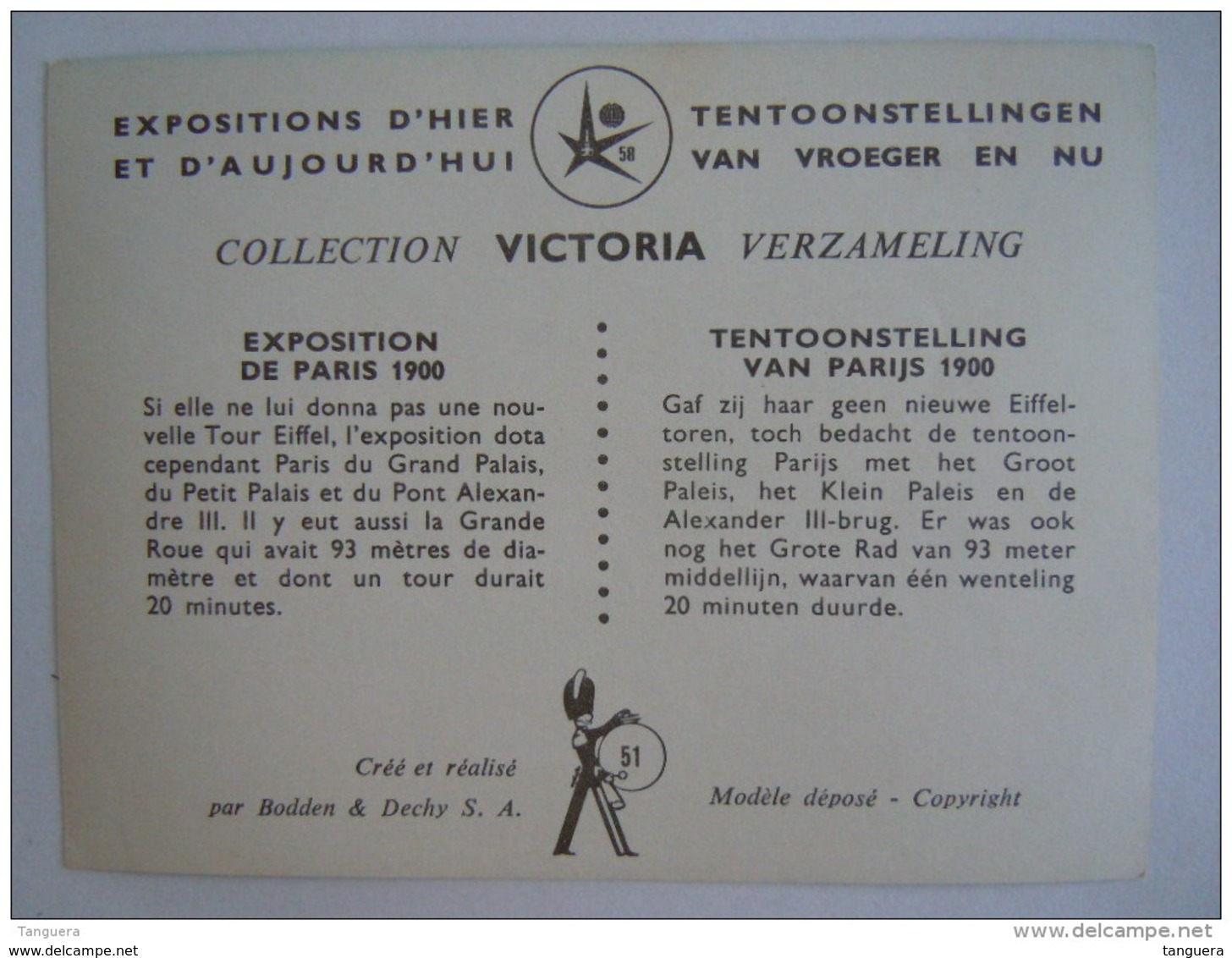 Chromo Victoria Expo 58 Expositions Tentoonstellingen 51 Exposition De Paris 1900 Tentoonstelling Van Parijs 1900 - Victoria