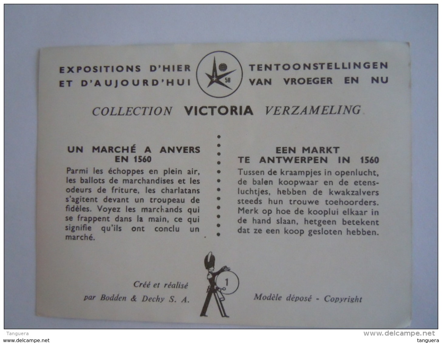 Chromo Victoria Expo 58 Expositions Tentoonstellingen 1 Un Marché à Anvers En 1560 Een Markt In Antwerpen - Victoria