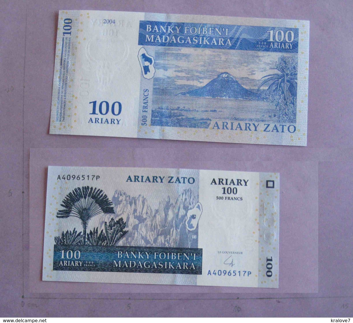 MADAGASCAR 2004 100 Ariary UNCIRCULATED NON CIRCULE BILLET NOTE BANK - Madagascar