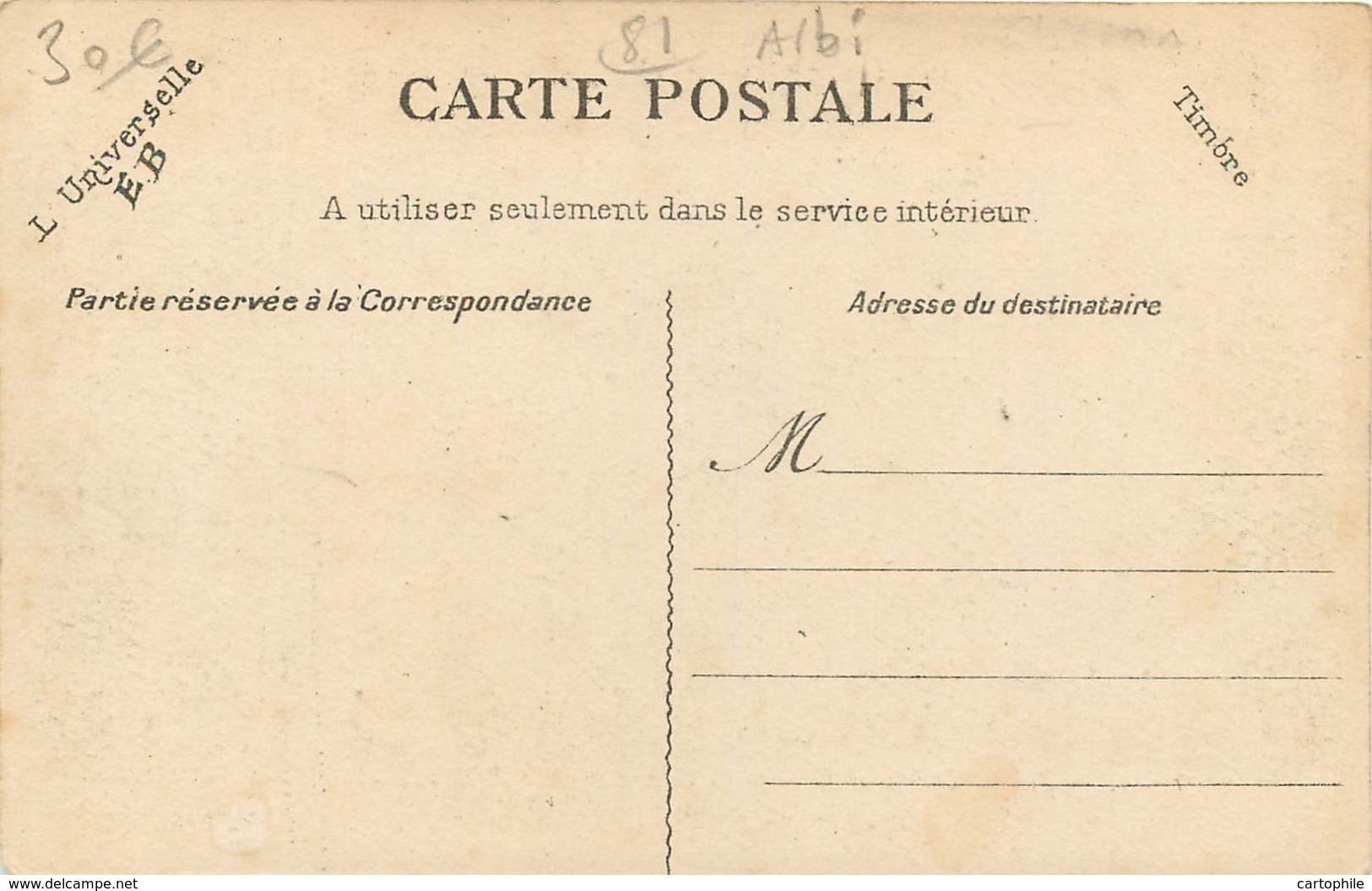 81 - ALBI - Sa Majesté Carnaval II Reçu En Sa Bonne Ville D'Alby En 1905 (TOP) - Albi