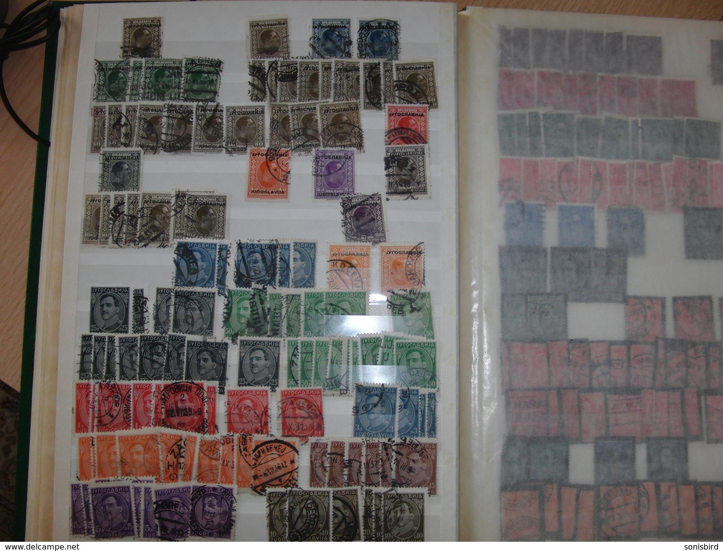 Kingdom of Yugoslavia. Stock stamped postage stamps.