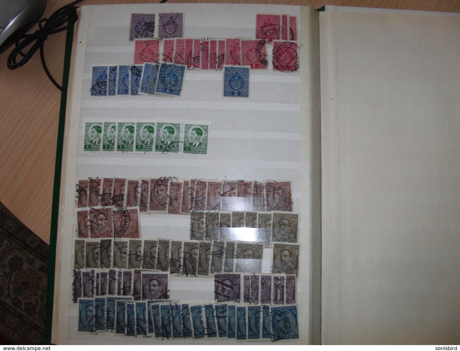 Kingdom of Yugoslavia. Stock stamped postage stamps.