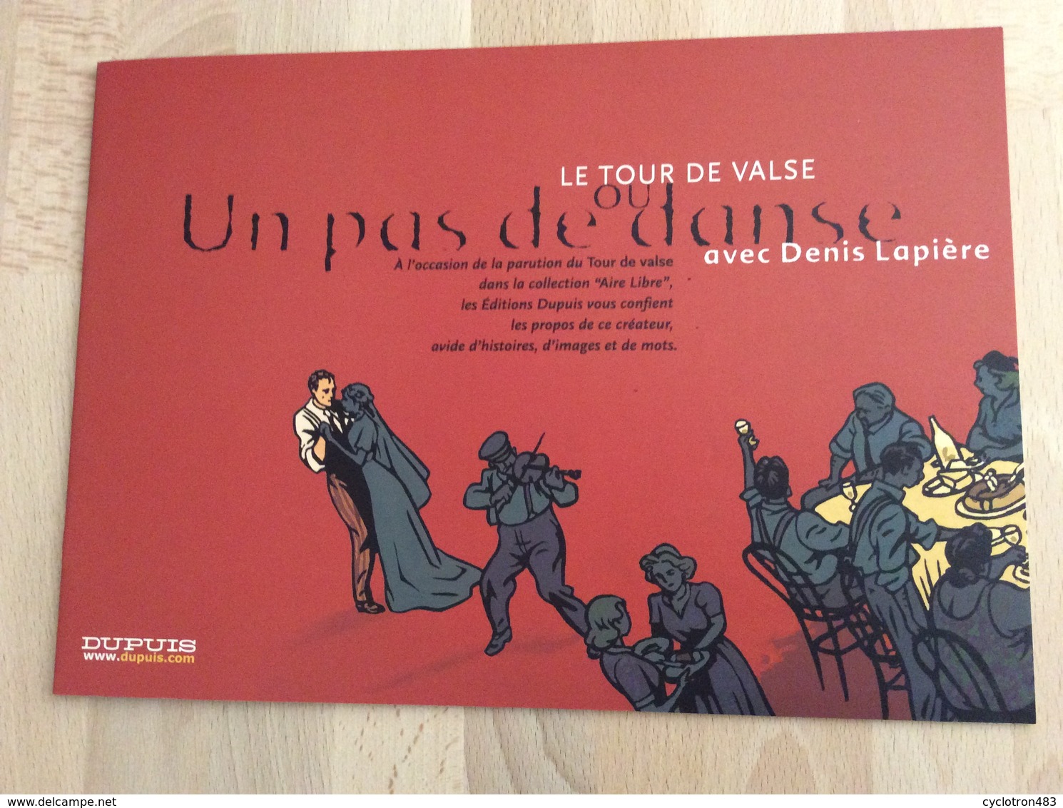 Dossier De Presse : Un Pas De Danse Avec Denis Lapierre Aire Libre - Persboek