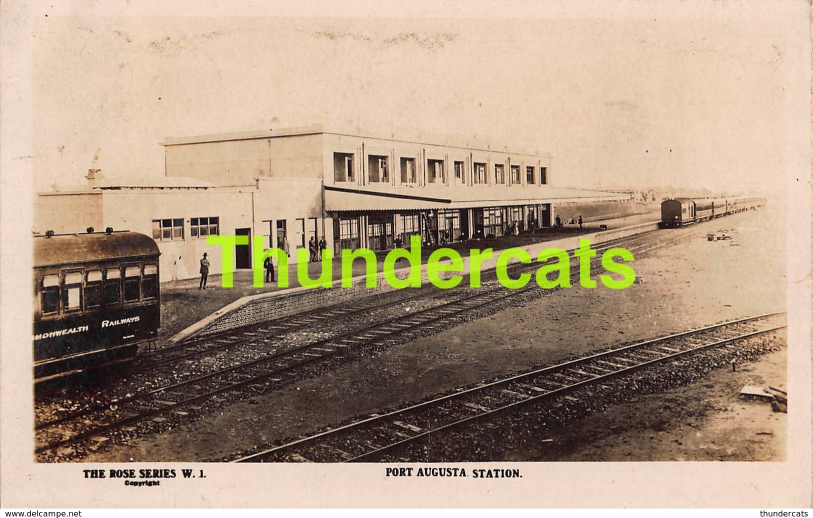 CPA AUSTRALIE AUSTRALIA PHOTO PORT AUGUSTA STATION TRAIN RAILWAY - Sonstige & Ohne Zuordnung