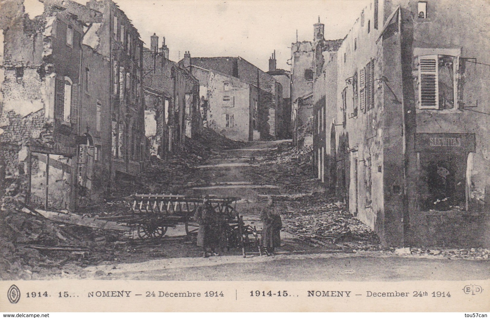 NOMENY - MEURTHE ET MOSELLE  (54)  - CPA ANIMÉE 1916.. - Nomeny