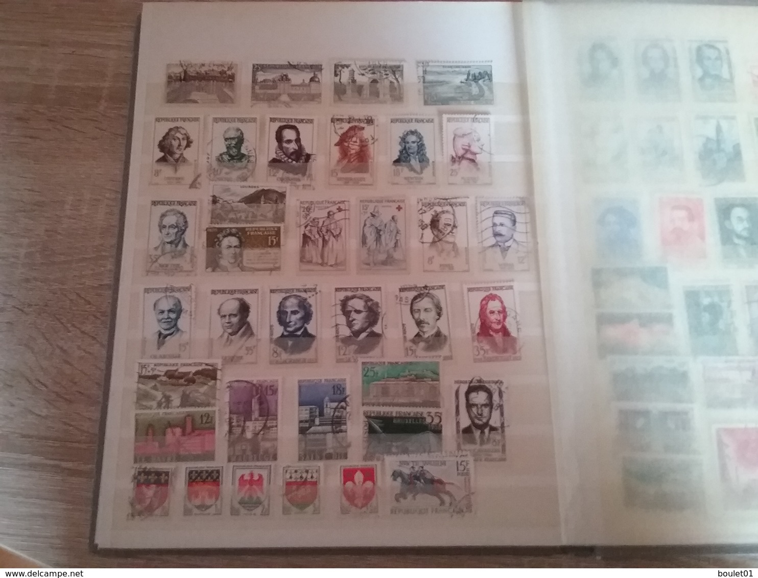 1album de timbres de France oblitèrrés de 1850 à 1960 départ à 1 euro (forte cote)