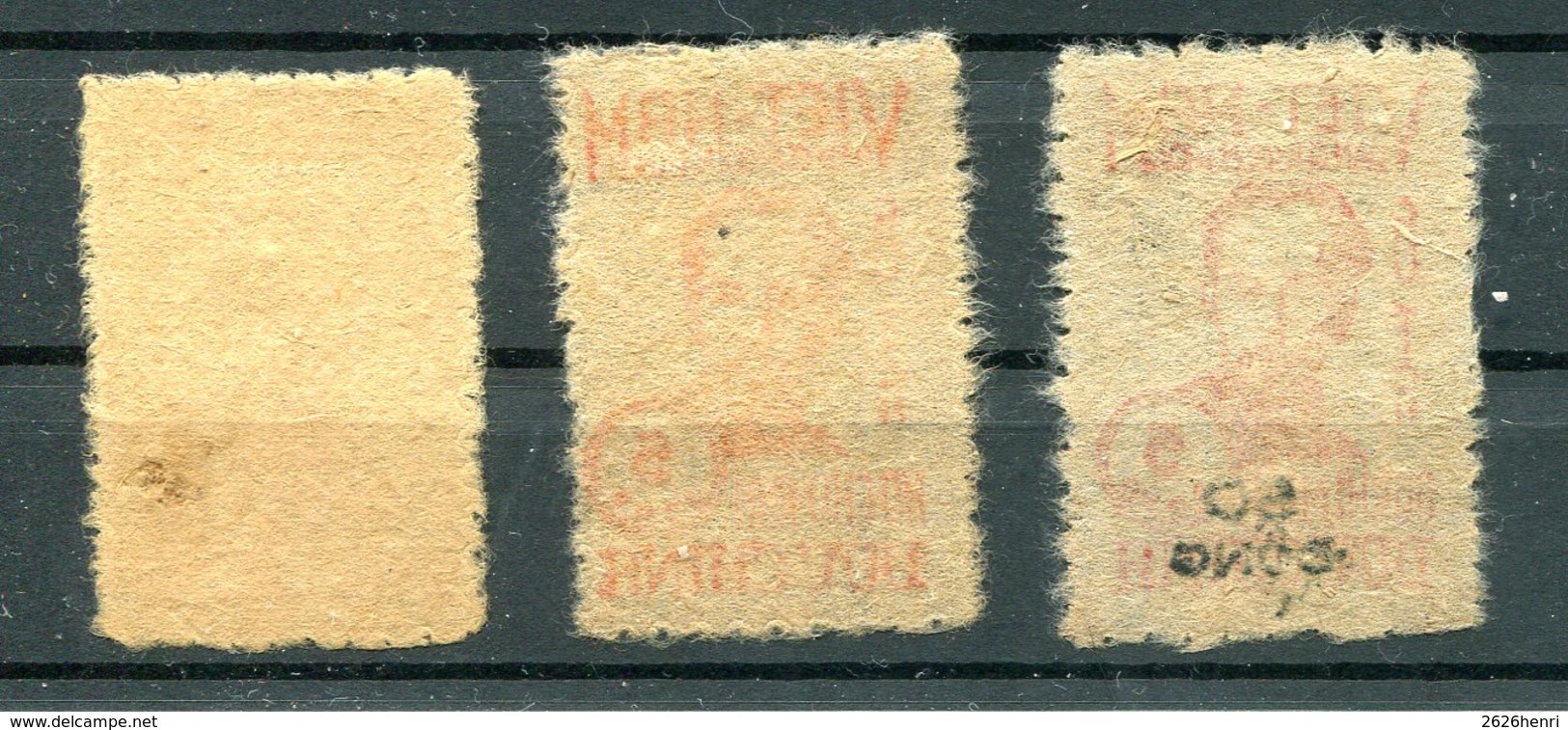 Viêt-Nam Du Nord , Série Timbres  Neufs 1949, Yvert 60/62. Cote €335 - Viêt-Nam