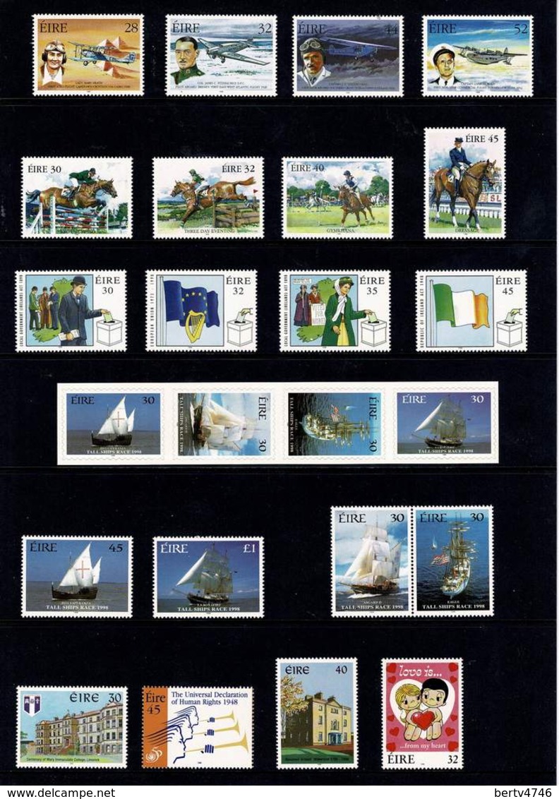 Eire 1998 Irish Year Collection Map 98 MNH (3 Scans) - Années Complètes