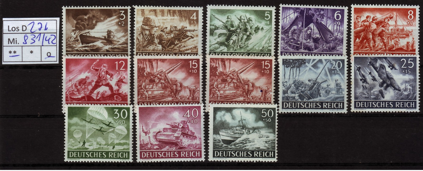 Los D276: DR Mi. 831/42 ** - Ungebraucht