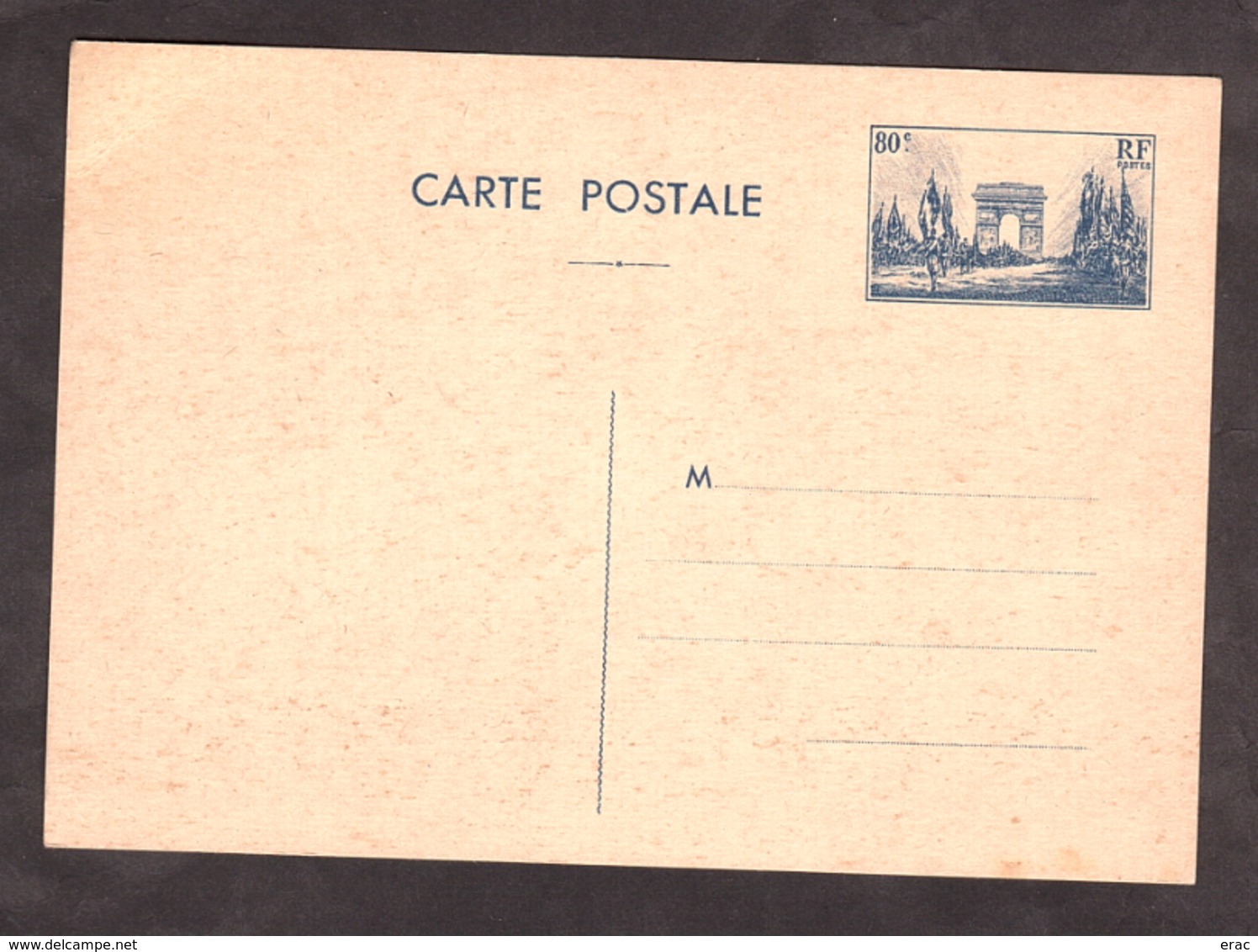 France - 1939/40 - Carte Entier Postal - N°403-CP2 - Arc De Triomphe - Cartes Postales Types Et TSC (avant 1995)