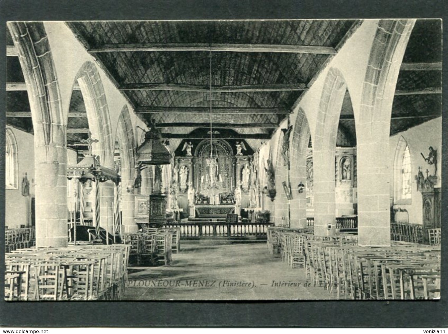 CPA - PLOUNEOUR-MENEZ - Intérieur De L'Eglise - Sonstige & Ohne Zuordnung