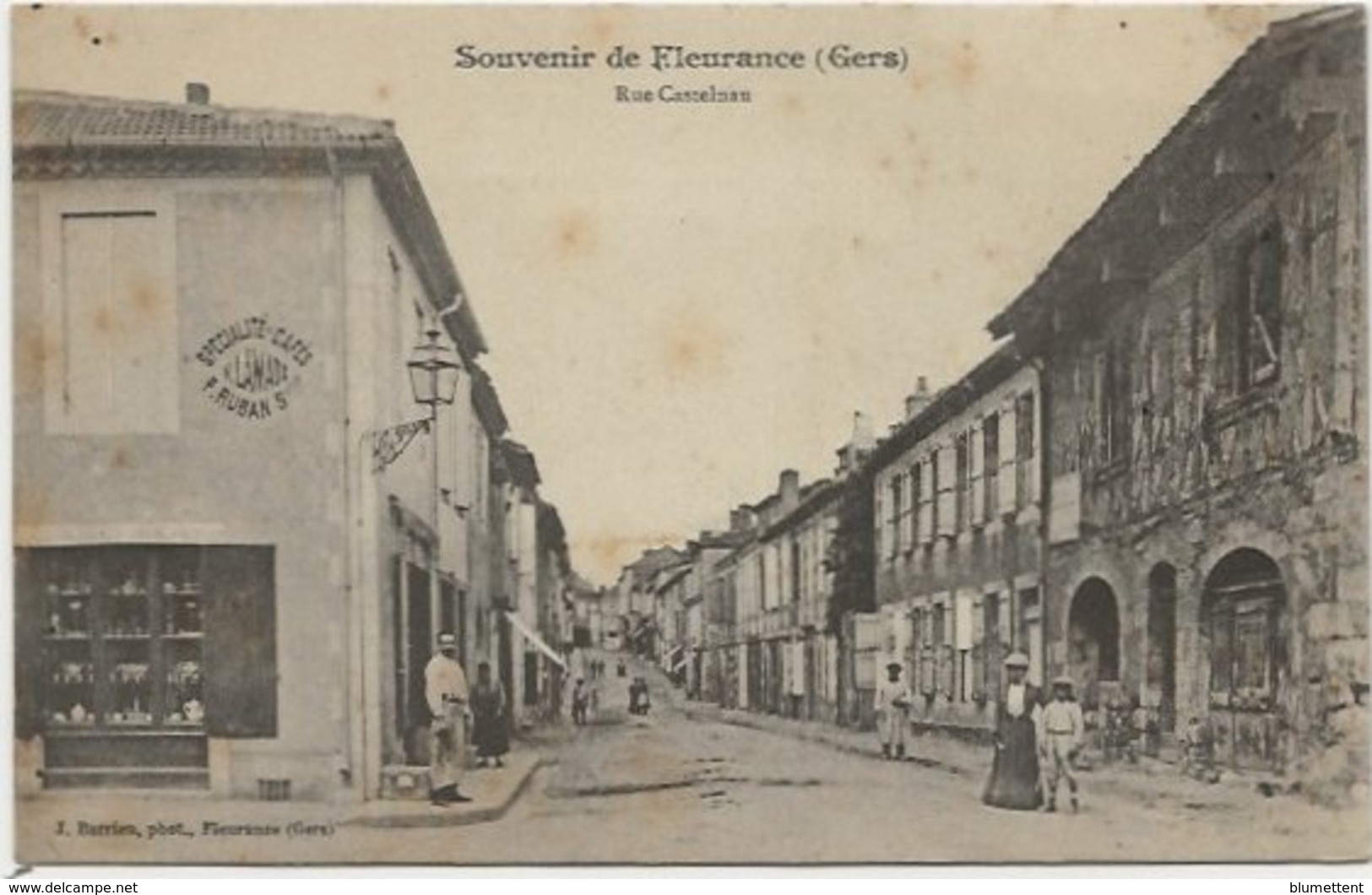 CPA Rue Castelnau Souvenir De FLEURANCE 32 - Fleurance