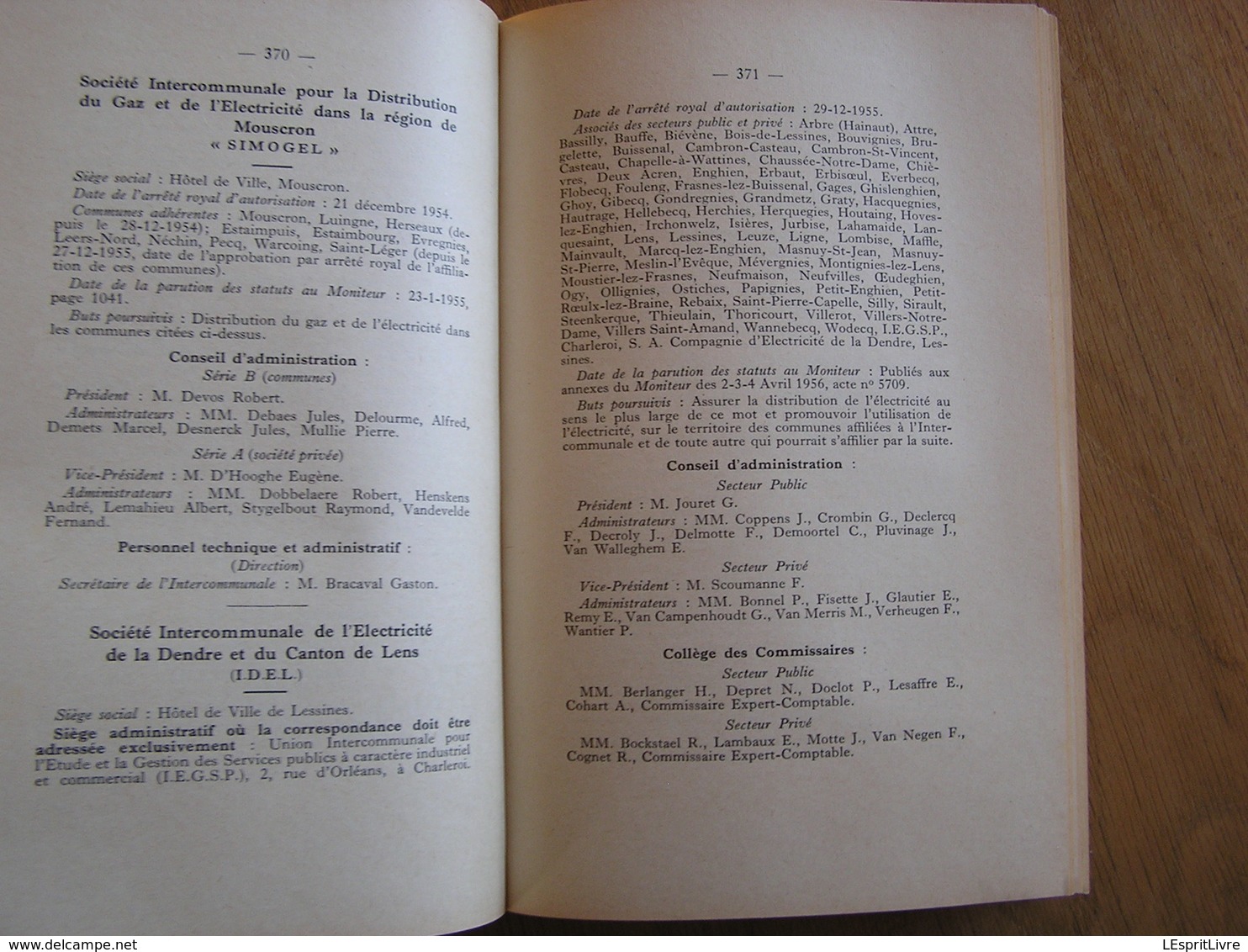 ALMANACH DE LA PROVINCE DU HAINAUT POUR L' ANNEE 1962 Présenté à monsieur Emile Cornez Gouverneur Régionalisme Industrie