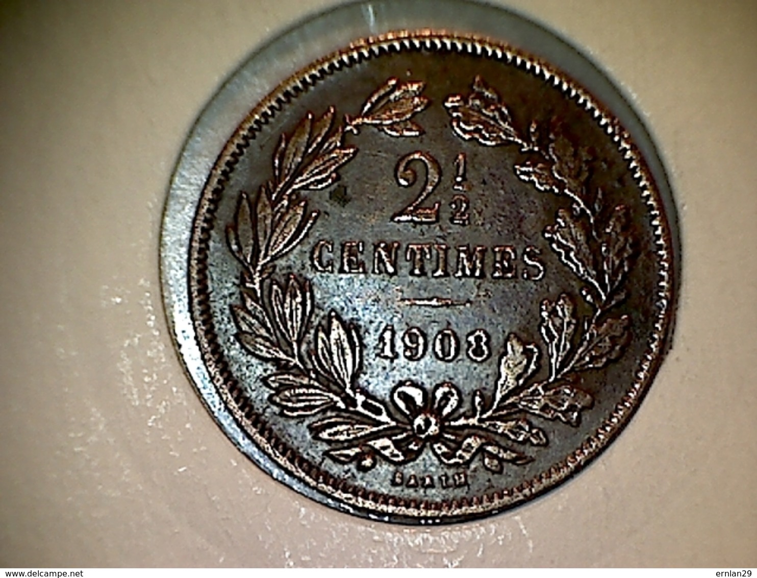 Luxembourg 2 1/2 Centimes 1908 - Luxembourg