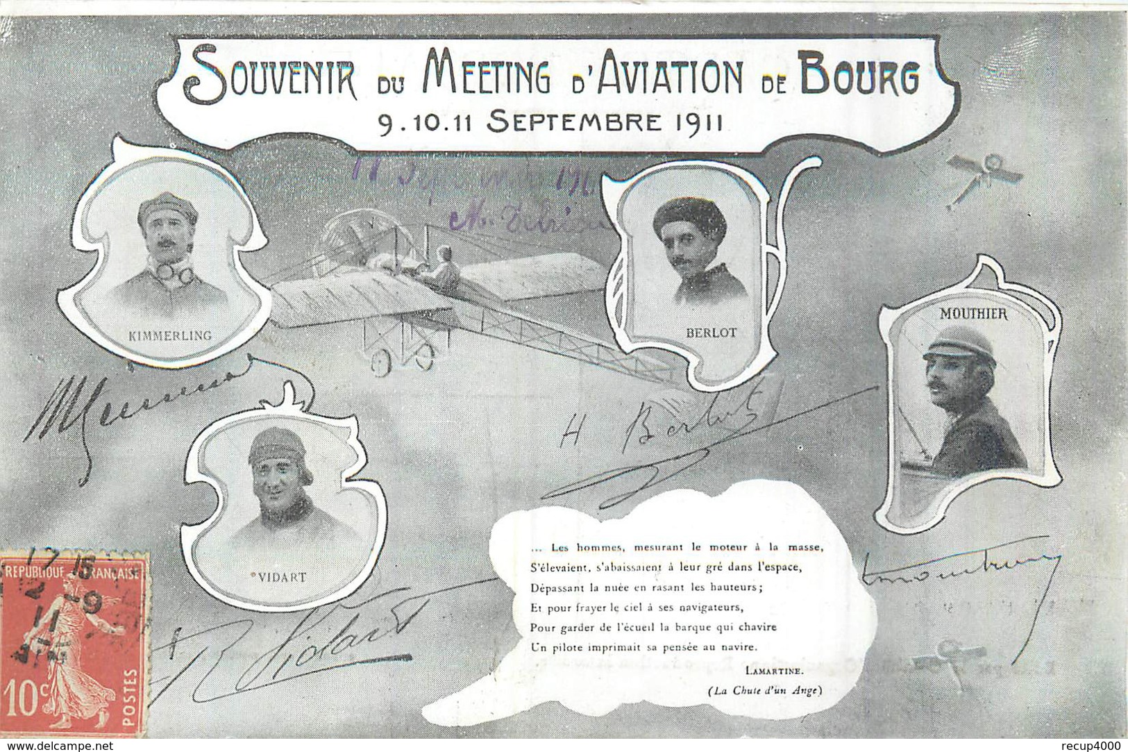 01 BOURG EN BRESSE  Meeting D'aviation  Septembre 1911  2scans - Autres & Non Classés