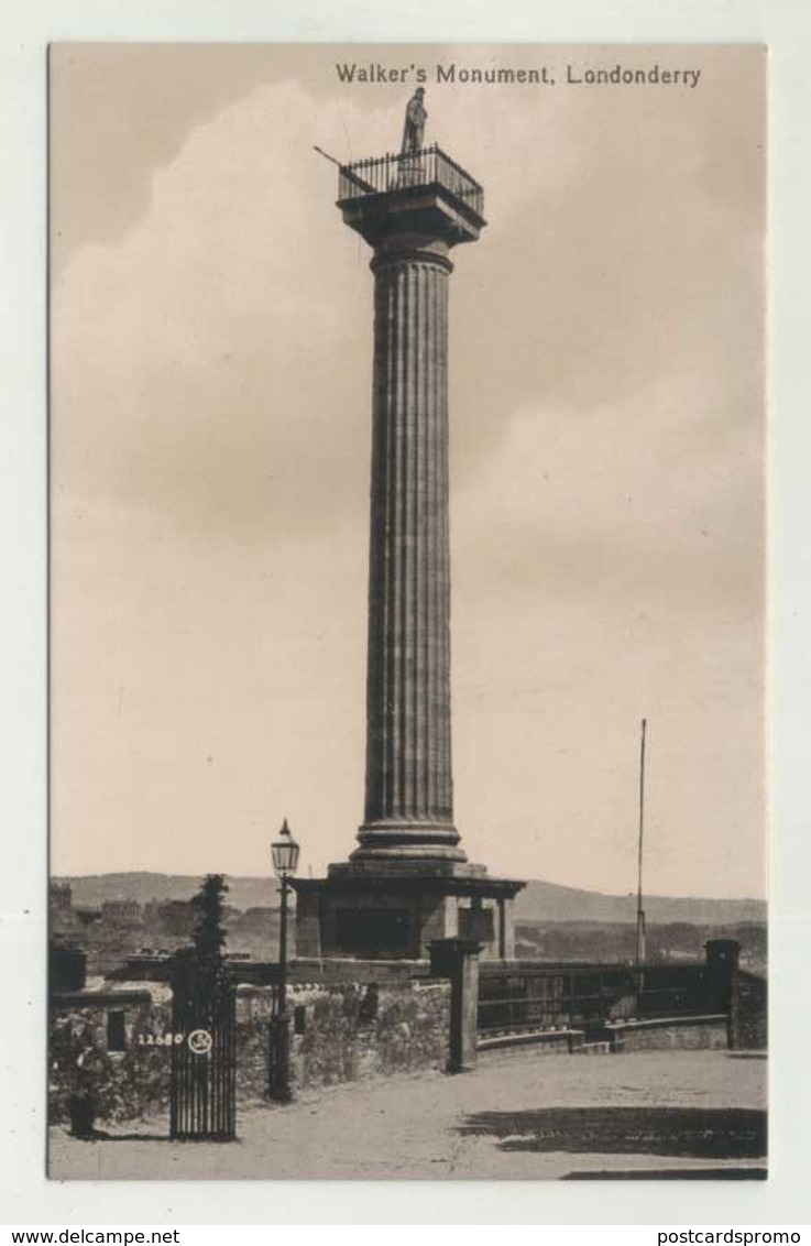 LONDONDERRY, Walker's Monument  ( 2 Scans ) - Londonderry