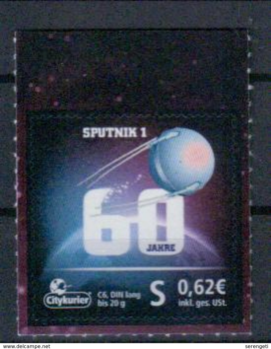 Deutschland Citykurier '60 J. Sputnik 1' / Germany '60th Ann. Of Sputnik 1' **/MNH 2017 - Europa