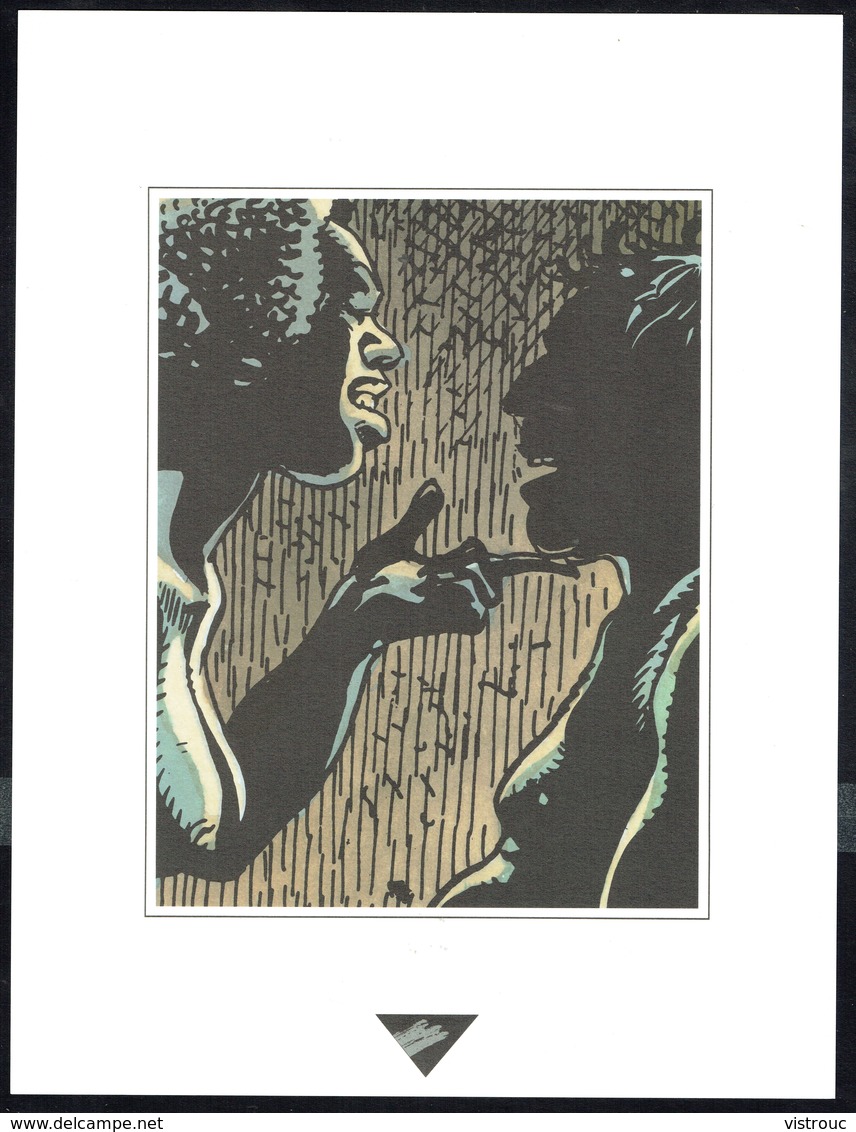 Visage Extrait De "MISSIE VANDISANDI" De HERMANN, Issu Du Porte-folio Collection "Aire Libre" 1993 (scan 2)s - Affiches & Offsets