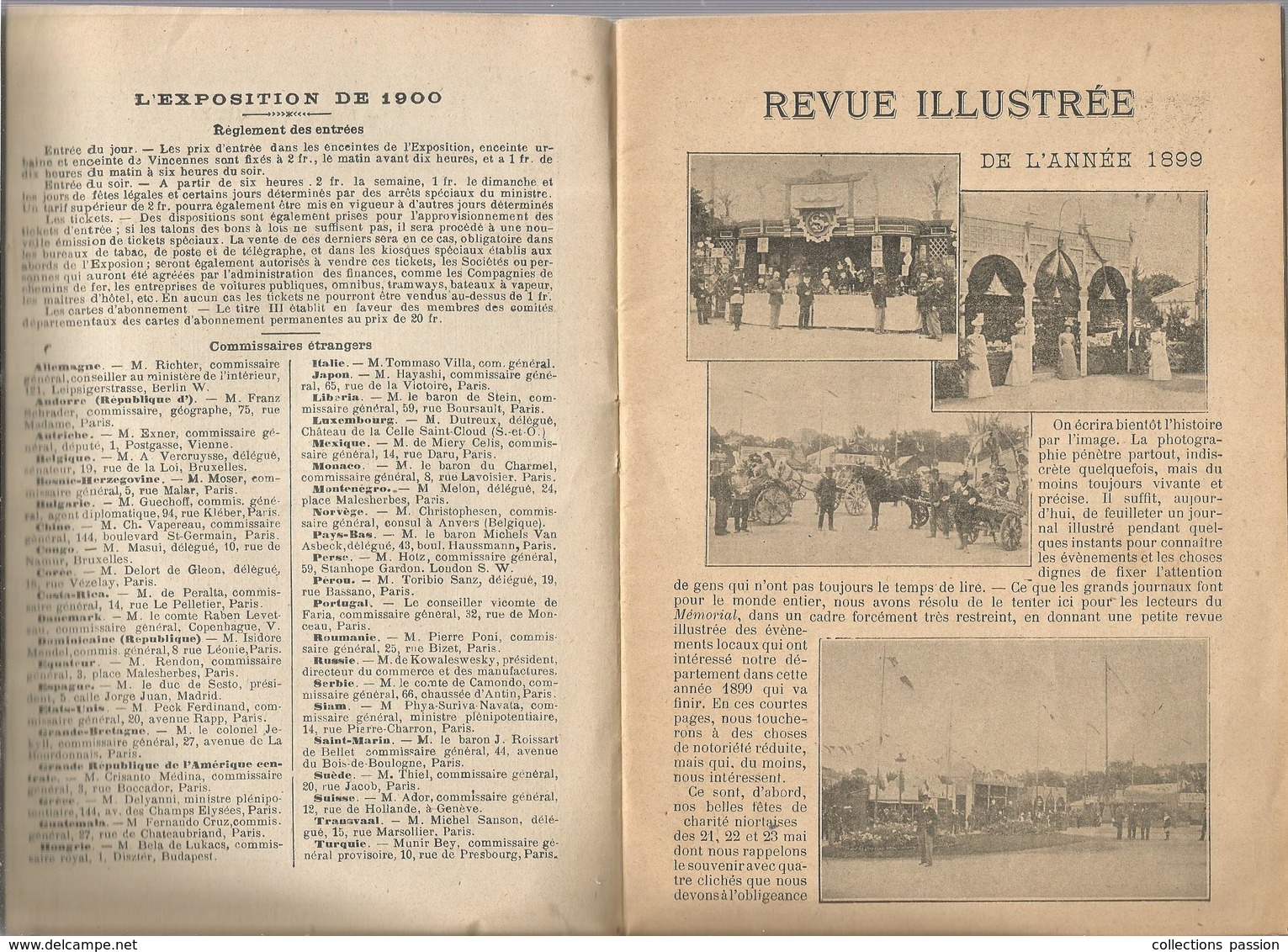 Almanach 1900, Calendrier, Revue Illustrée De 1899, Exposition 1900,publicités NIORT,photos , Frais Fr 2.95 E - Autres & Non Classés