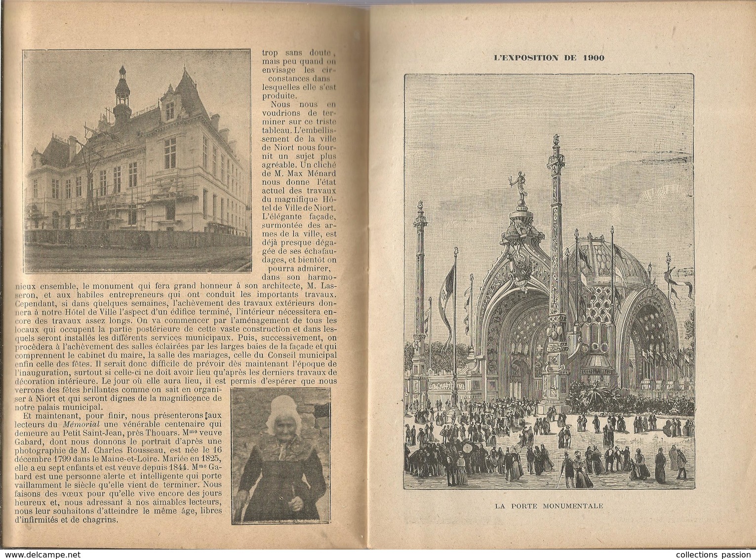 Almanach 1900, Calendrier, Revue Illustrée De 1899, Exposition 1900,publicités NIORT,photos , Frais Fr 2.95 E - Autres & Non Classés