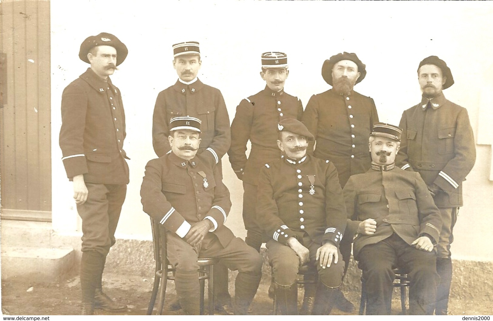 CARTE-PHOTO -soldats Et Officiers Du 11 è Chasseurs Alpins à Annecy  - - Annecy