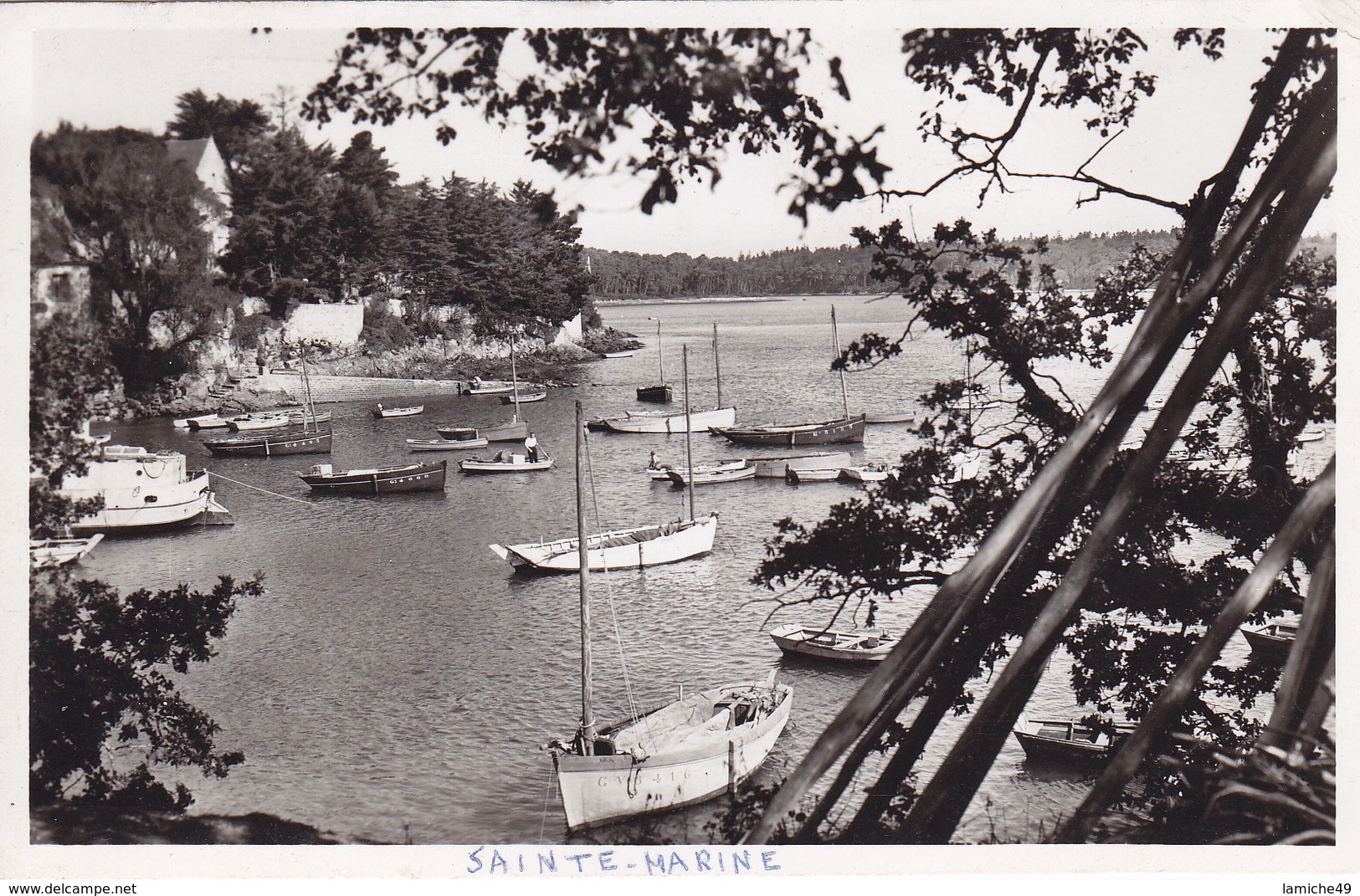 SAINTE-MARINE – Le Port COMBRIT Circulée Timbrée CPSM Format CPA - Combrit Ste-Marine