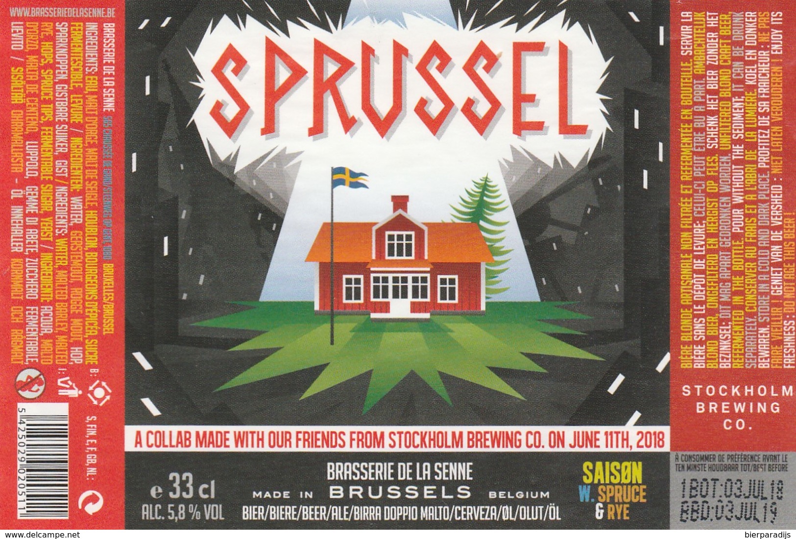 Sprussel Brasserie De La Senne - Beer