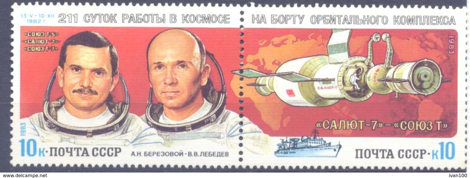 1983. USSR/Russia, Space, 21 Days In Space, 2v, Mint/** - Nuevos