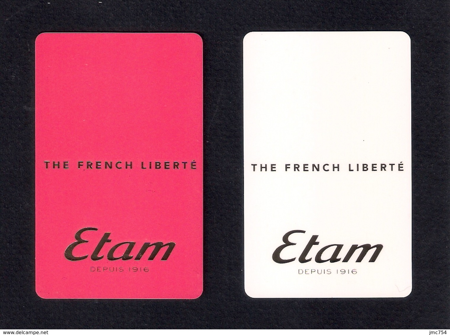 2 Carte Cadeau  ETAM.   The French Liberté.   Gift Card.   Geschenkkarte. - Cartes Cadeaux