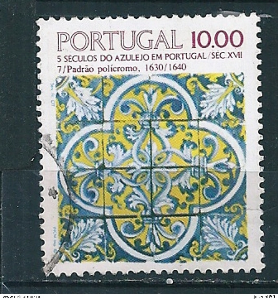 N°  1554 5 Siècles De L'Azulejo Au Portugal Timbre Portugal (1982) Oblitéré - Oblitérés